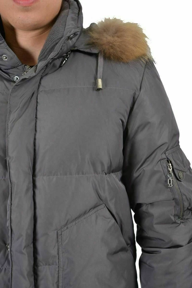 Chaqueta Parka Galliano Gris Desmontable Lana Tejida Parte Inferior Para Hombre US S IT 48 Foto 3 de 4