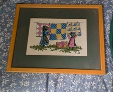 Framed Needle Point Piece