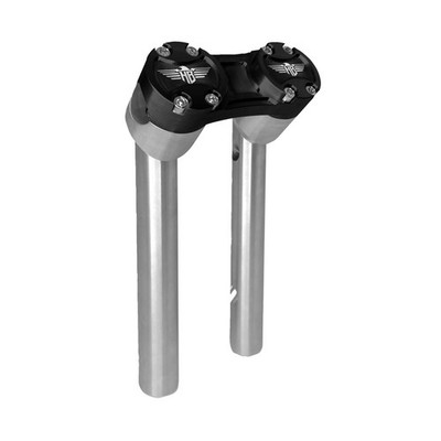 HeinzBikes Clubstyle Riser Pullback Lenker 8  Silber/Schwarz MA-706507