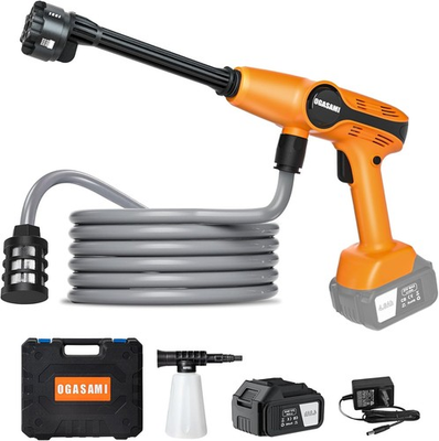 #ad JCTC PORTABLE PRESSURE WASHER CORDLESS 1.85MPA PRESSURE WASHER ORANGE $52.62