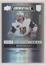 2021 Credentials Debut Ticket Access 434/999 Tier 1 Daniil Miromanov #101 01ks