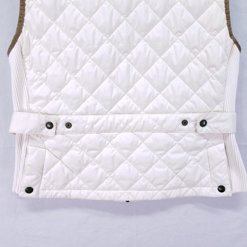 Polo Ralph Lauren Challenge Quilted White Embroidered Suade Puffer Vest Size XL - Picture 21 of 24