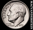 1963-D Roosevelt Dime- Silver- Choice Gem Brilliant Uncirculated Luster #J7383