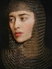 Personalized Medieval Armor Chainmail Coif Butted Chain mail Hood Reenactment