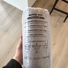 Muddy Mat Gray Nano Fibers Door Mat Ultra-Absorbent Non-Slip Machine Washable