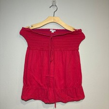 American Eagle Short Red Off The Shoulder Sun Dress womens small