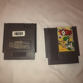 NES 2 Game Lot Puzzle Games/ Works Fine Spot 1985/Yoshi 1985 