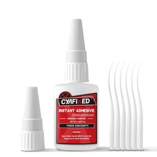 Super Glue Liquid Instant Clear Cyanoacrylate Thick Viscosity Adhesive Food S...