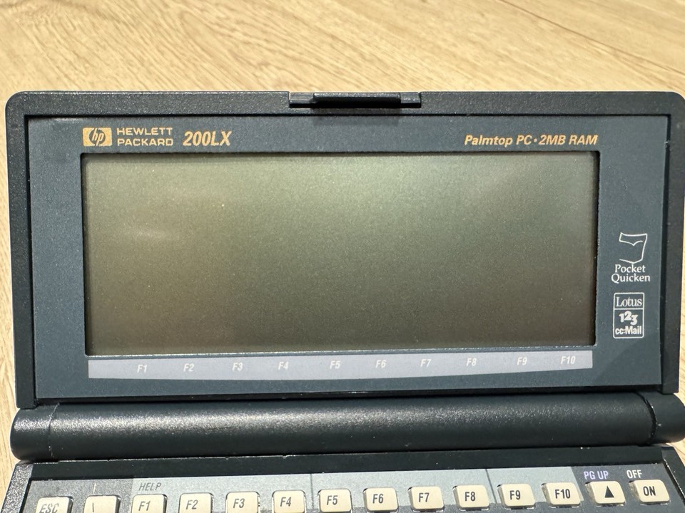 HP HEWLETT PACKARD 200LX PALMTOP PC 2MB RAM | Tested & Working | eBay UK