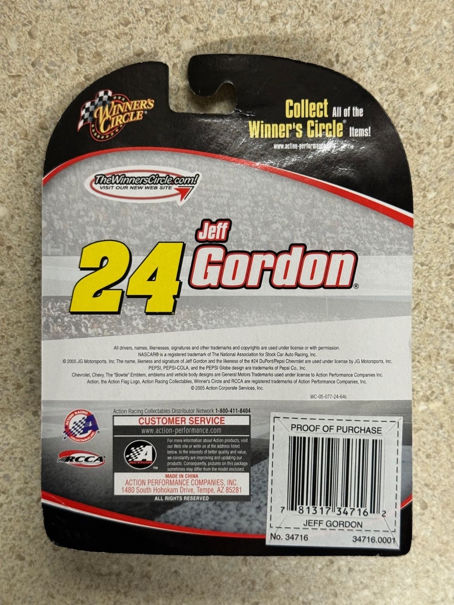 円谷エンタープライズ　マルチ　良品　当時物　現状渡し Winners Circle Jeff Gordon Diecast Car 2005 Nextel Cup Hood Magnet