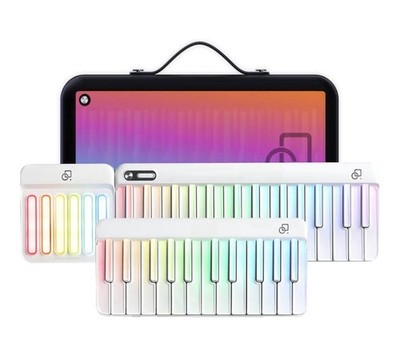 PopuPiano White Smart Piano Keyboard Full Set