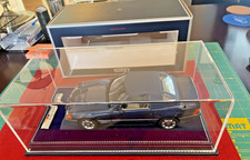 1/18 1989 MERCEDES 300SL CABRIOLET IN BLUE METALLIC BY NOREV- 183717 -MOUNTED!