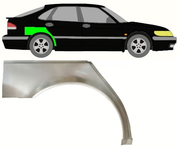 Radlauf FüR Saab 9 – 3 1998 – 2003 Rechts-image