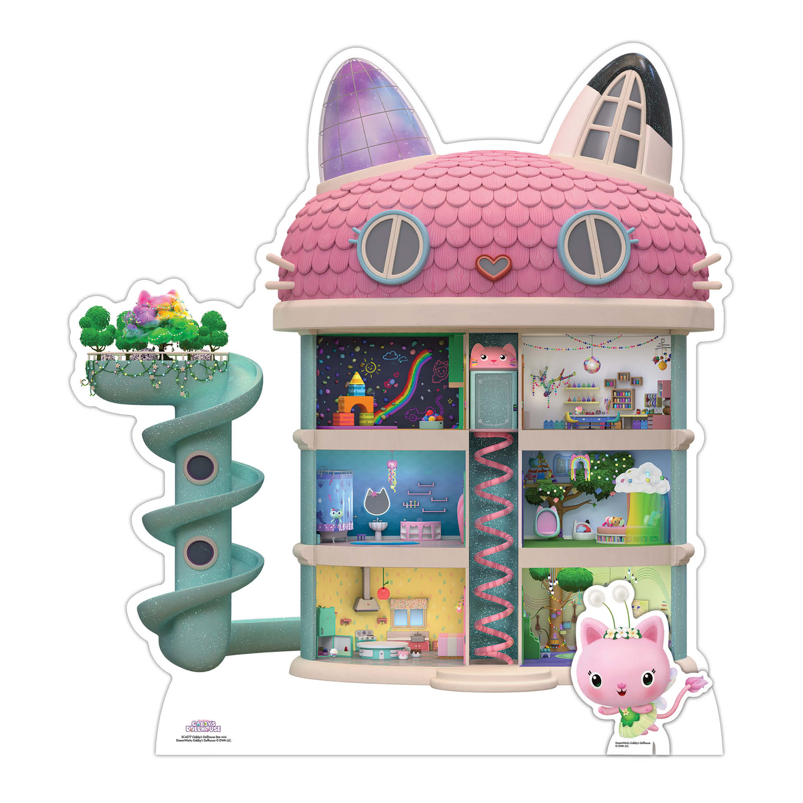 Gabby's Dollhouse Cardboard Cutout with Free Mini Standee / Standup
