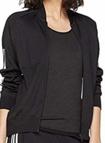 Adidas Womens Bomber Jacket Black Size Extra Small BRAND NEW - Picture 3 of 11