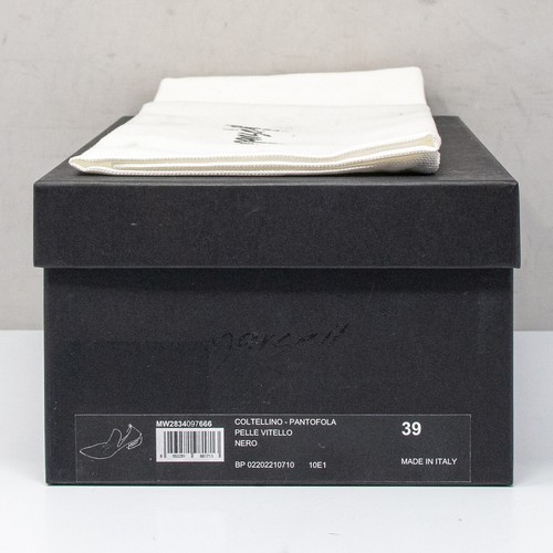 Marsèll Coltellino Pantofola Black Leather Loafers, Size 39 (9 US) - Picture 7 of 8