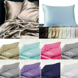 100-Solid-Mulberry-Silk-Pillowcase-Luxurious-6-colors-Home-Bedding-Accessory