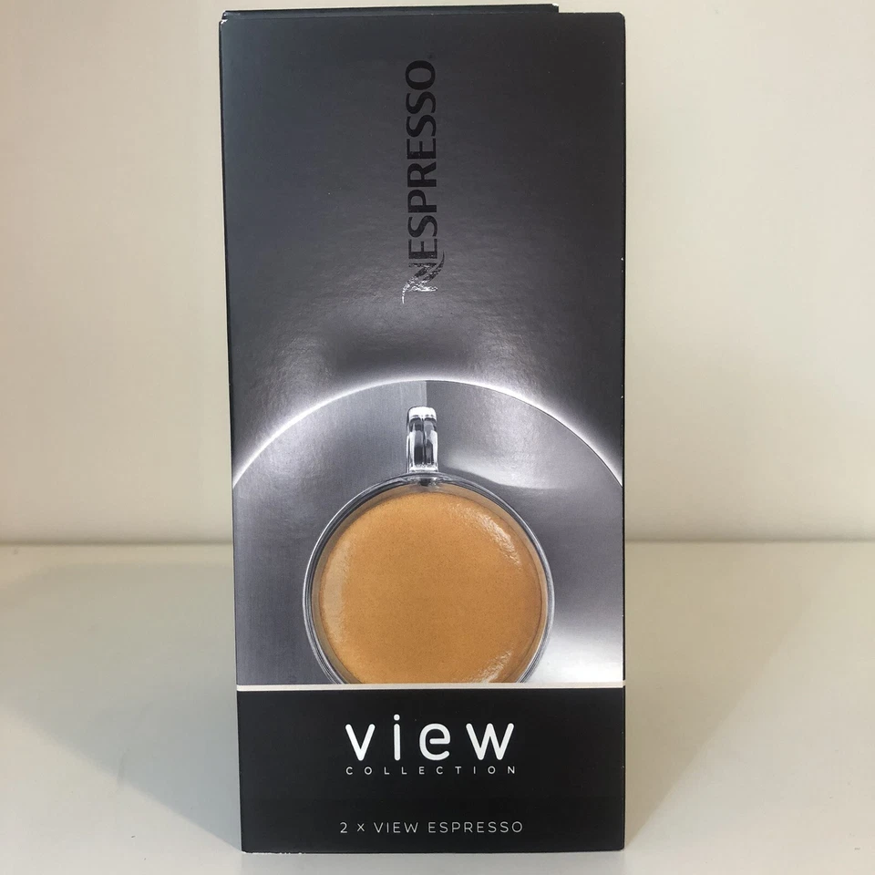 Coleção Nespresso View 2 xícaras de café expresso 2 pires novo na caixa com livreto - Imagem 3 de 4