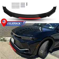 For Chevrolet	Equinox EV 2024+ Front Bumper Lip Splitter Spoiler Kit Gloss Black