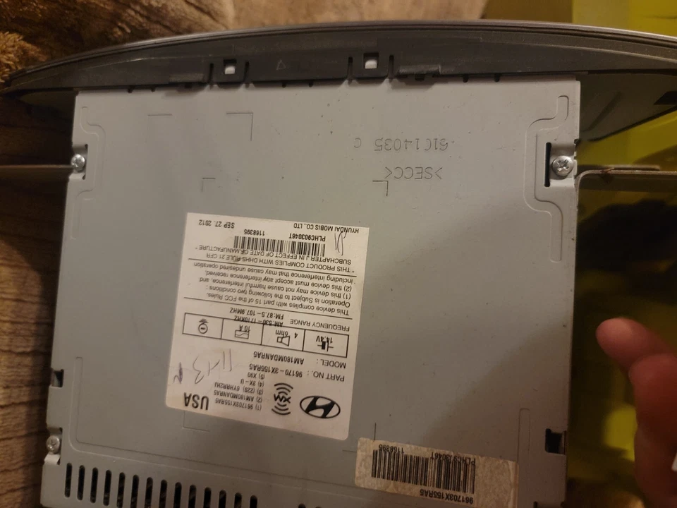 Receptor de rádio player 2013 - 2015 Hyundai Elantra GT Hatchback FM CD áudio  - Imagem 2 de 2