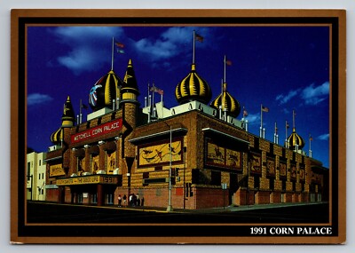 1991 Corn Palace Mitchell South Dakota Vintage Unposted Postcard