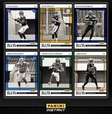 2022 Panini Instant JAMESON WILLIAMS RC BLACK & WHITE ROOKIE #’d 1/649 Lions!
