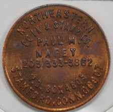 1976 Northeastern Coin & Stamp Co. Stamford Connecticut Coin Dealer Advertising 