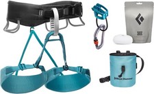 NEW Black Diamond Momentum Harness Package Women's Color Aqua Verde Size X-Small