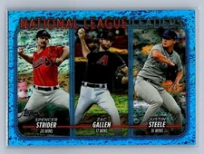 SPENCER STRIDER 2024 Topps Series 1 "NL Wins Leader BLUE FOIL /999 #309 Gallen