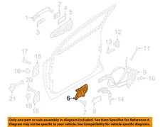 NISSAN OEM 18-23 Kicks,Versa Front Door Lock Hardware-Handle, Inside 806715RB1A