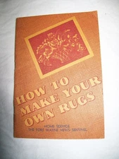 VINTAGE How to Make Your Own Rugs by Lucina Wakefield from 1940