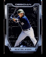 2019 OBSIDIAN HOLO SILVER ROOKIE KESTON HIURA BREWERS