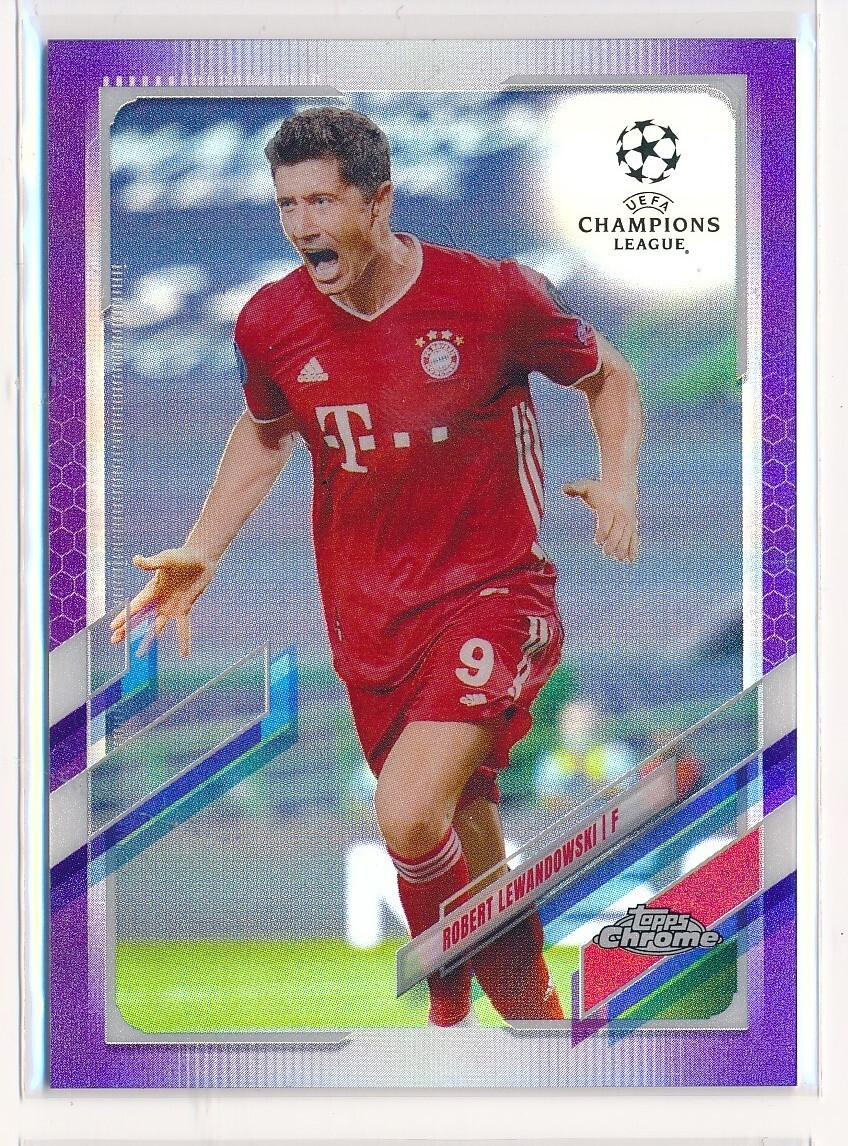 2020-2021 Topps Chrome UCL Purple Refractor #50 Robert Lewandowski /250