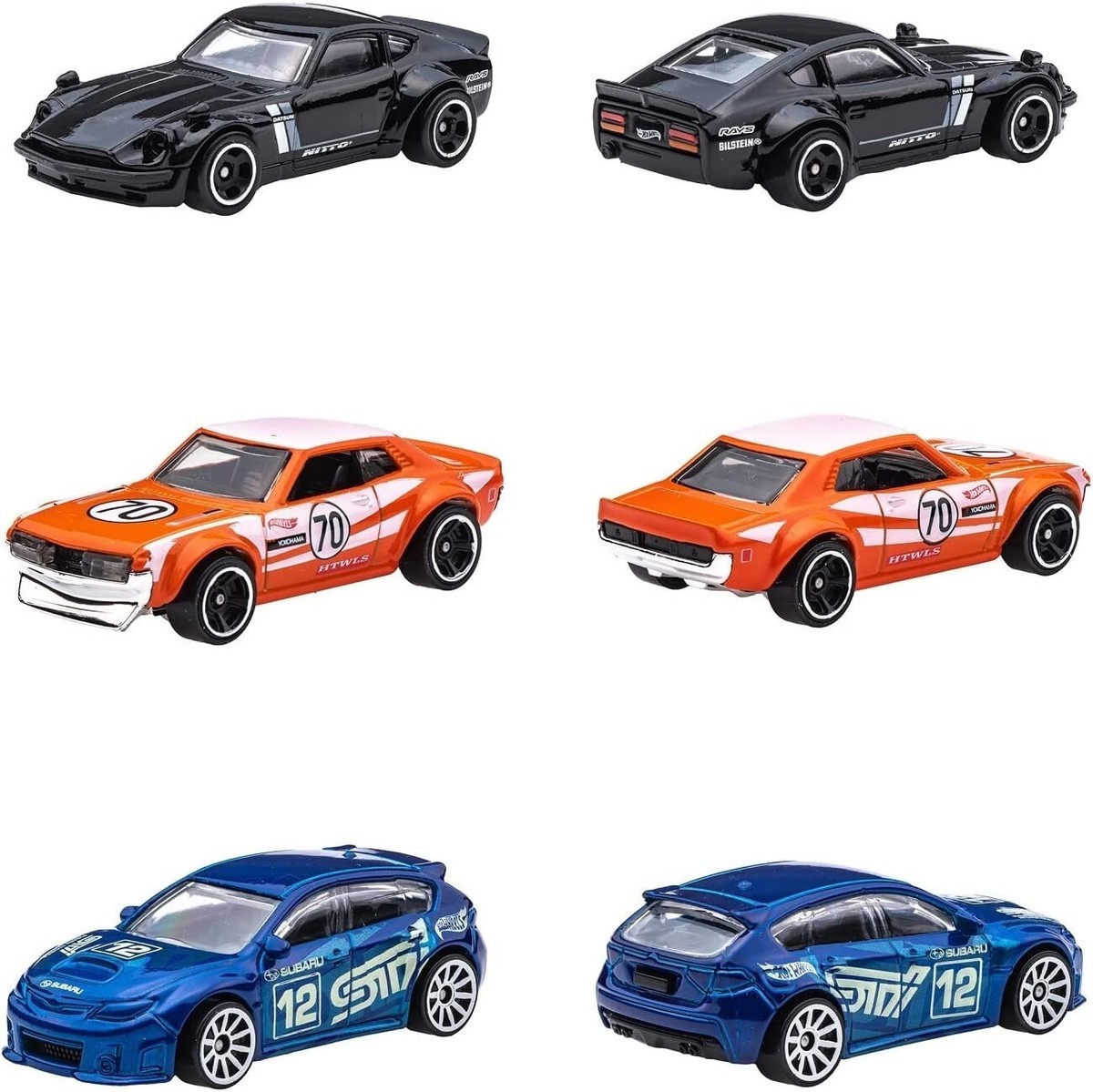 Hot Wheels Japanese Car Culture 6-Pack Datsun /Honda /Toyota