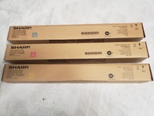 Lot of 3 Color Genuine Sharp MX-51NT C/M/Y Cyan, Magenta, Yellow Toners New