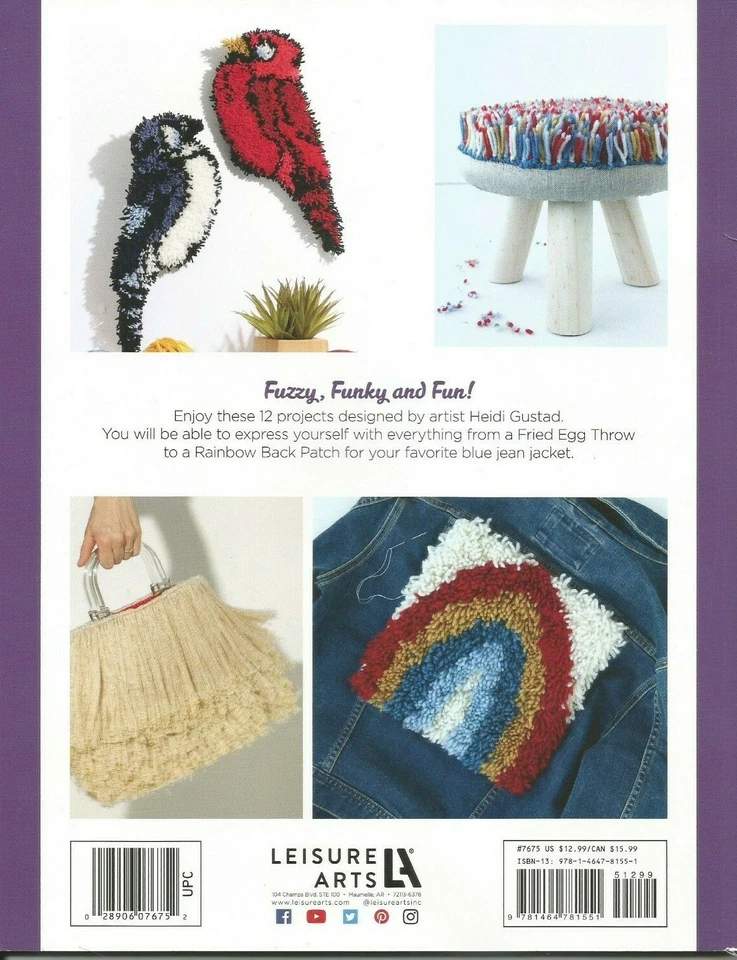 Latch Hook 12 Projects For The Modern Maker Leisure Arts #7675 - Image 2 of 2