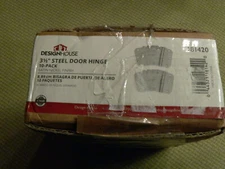 (10-Pk) Design House Door Hinge Value Steel Satin Nickel 3-1/2" 181420 