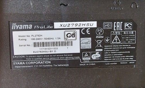 IIYAMA XU2792HSU 27" Monitor POWER SUPPLY BOARD 4H.4CR02.A10 - Afbeelding 6 van 6