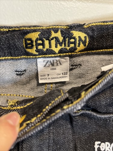Zara Boy Batman comic Boys Skinny Jeans never worn 7 - Picture 5 of 6