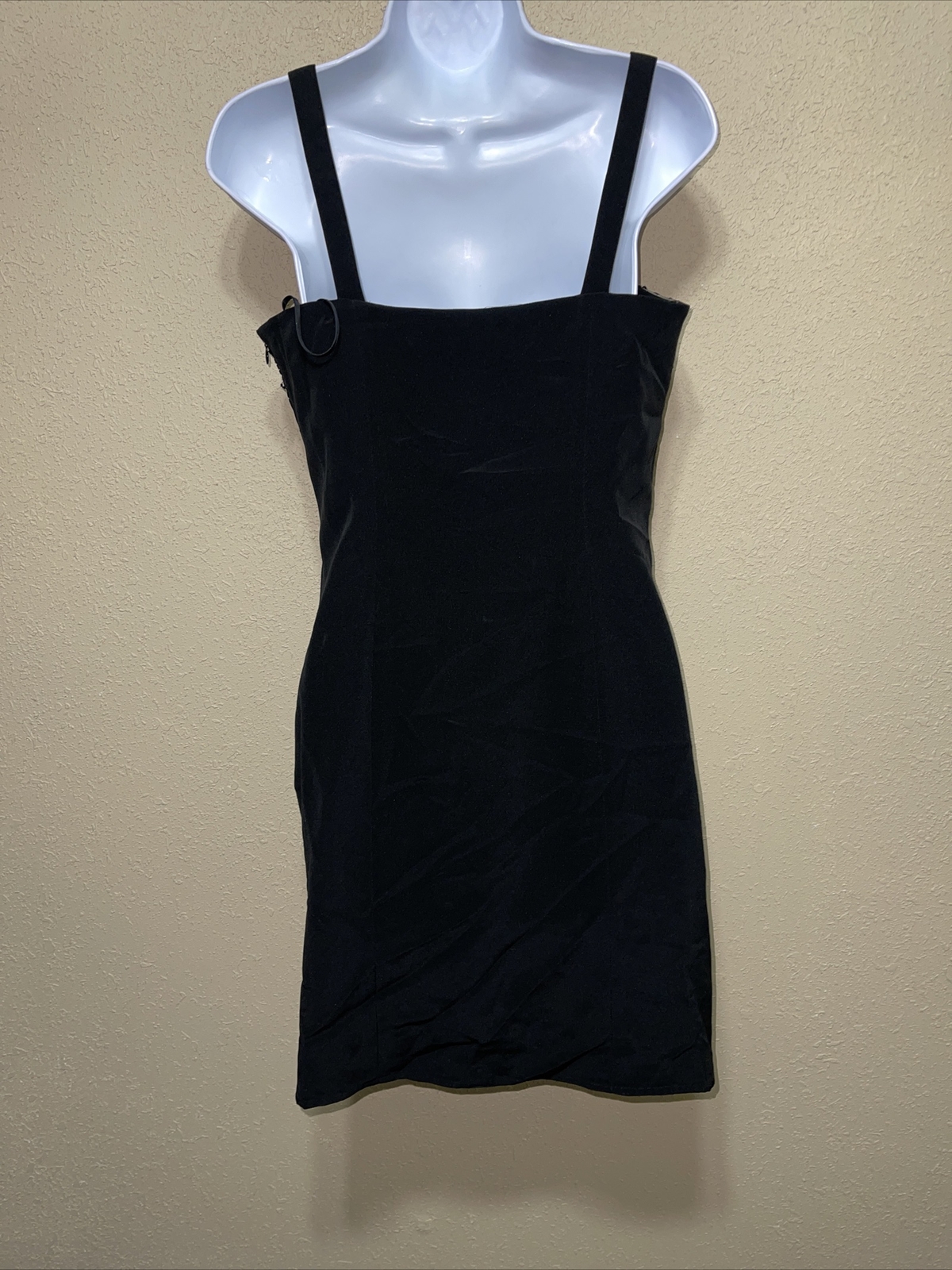 Caterina Masoni dress 100percent SILK  Italy BLACK sz IT 42 NEW image 5
