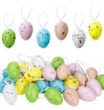Hobby Lobby~Bag of 12 Pastel Speckled Foam Eggs~Hanging Ornament Decor~ NEW