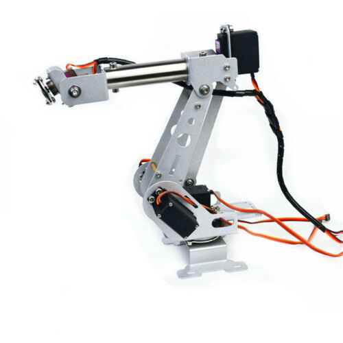 Aluminium Alloy Metal Robot Arm Servos MG996R MG90S 6-Axis Robotic Manipulator - Foto 1 di 4
