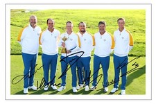 Europe 2023 Ryder Cup Captains Signed Pre Print 6x4 PHOTO Signature Gift GOLF