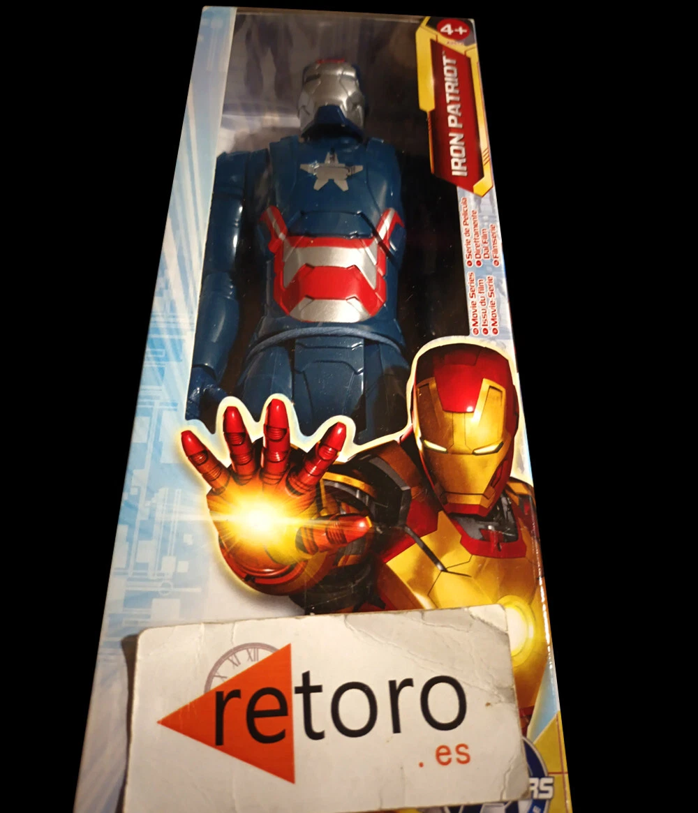 IRON MAN 3 IRON PATRIOT Titan Hero Avengers LOS VENGADORES Marvel Hasbro New