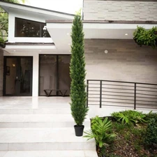 8FT Topiary Cedar Pine Artificial Tree Home Decor UV (Indoor/Outdoor)