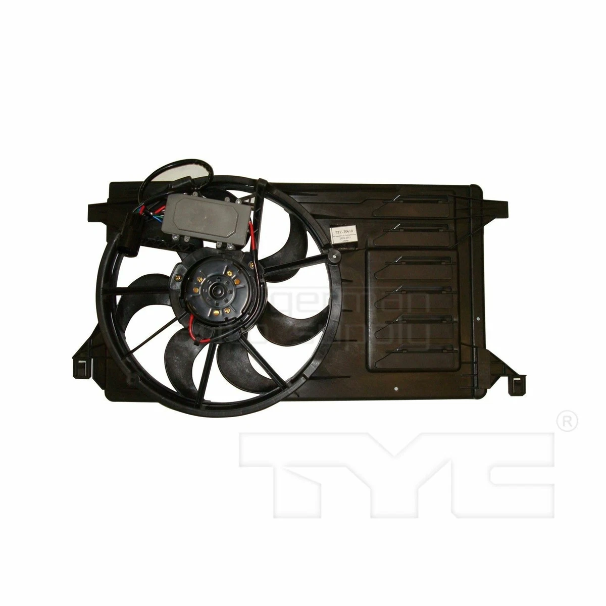 TYC Dual Radiator and Condenser Fan Assembly 622400 LF8B15025H for 