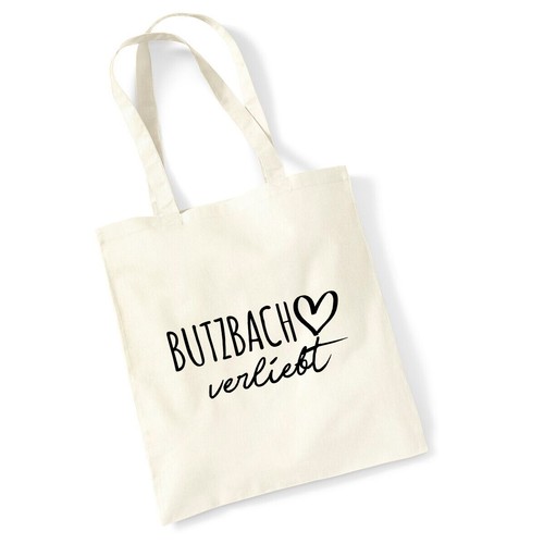 Jutebeutel Butzbach verliebt Tasche Baumwolle Geschenkidee Souvenir Präsent Wich - Picture 9 of 36