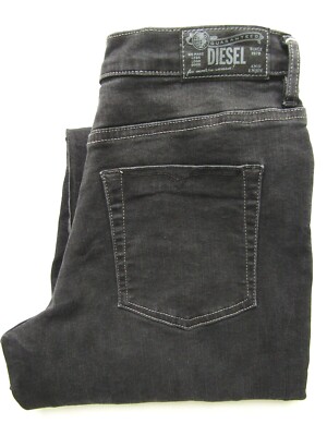 Diesel Niclah Straight High Waist Damen Jeans W27 L26 Grau Stretch LEVC610