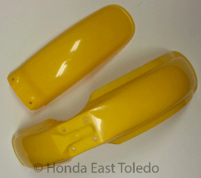 【良品 メンテナンス済】　YAMAHA YYFL YAMAHA YELLOW FRONT & REAR FENDERS YZ250 YZ490 3R4-21611-00