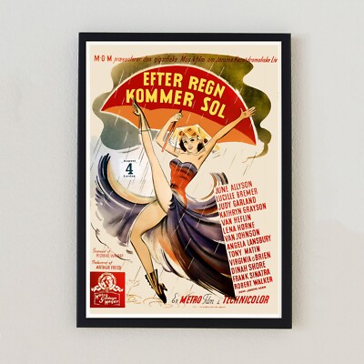 1946 After Rain Comes Sun Film Advertisement Retro 7x5 Home Decor Wall Art Print